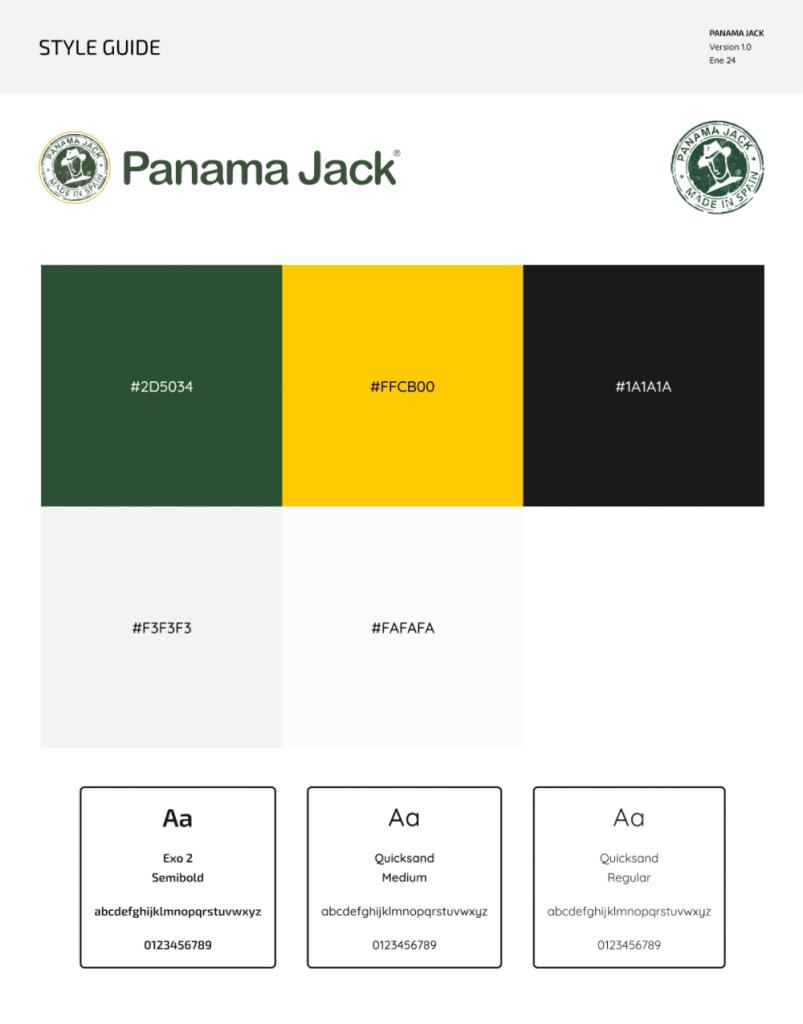 Small Style Guide Panama Jack